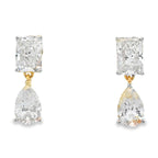 2.50ct Lab Grown Diamond Earrings 14KT Yellow Gold