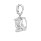 3.00ct Moissanite Pendant Sterling Silver