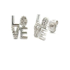 .03ct Diamond Earrings Sterling Silver