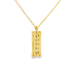 .30ct Emerald Diamond Fashion Pendants 14KT Yellow Gold