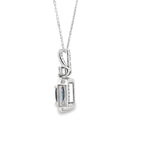 .72ct Sapphire Diamond Fashion Pendants 14KT White Gold