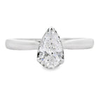 Genuine .50ct Lab Grown Diamond  10KT White Gold