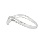.09ct Diamond Fashion band rings 10KT White Gold
