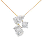 Lab Grown Diamond Fashion Pendants 14KT Yellow Gold