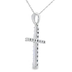 .30ct Diamond Cross Religious Pendant 14KT White Gold