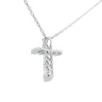 .12ct Diamond Cross Religious Pendant 10KT White Gold