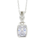 Cubic Zirconium Fashion Pendants Sterling Silver