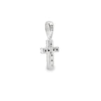 .03ct Diamond Cross Religious Pendant 10KT White Gold