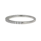 Cubic Zirconium Wedding Band Ring Sterling Silver