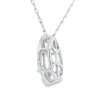Rose Quartz Diamond Fashion Pendants 10KT White Gold