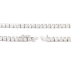 6.85ct Moissanite Tennis Necklace Sterling Silver