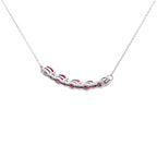 .73ct Ruby Diamond Fashion Pendants 10KT White Gold