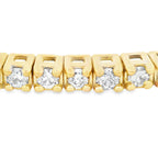1.00ct Diamond Bangle Bracelet 14KT Yellow Gold