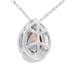 .39ct Quartz Diamond Fashion Pendants 10KT White Gold