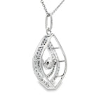 Cubic Zirconia Fashion Pendants Sterling Silver