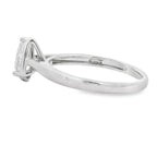 Natural .50ct Lab Grown Diamond  10KT White Gold