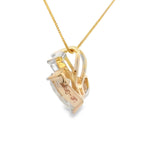 Lab Grown Diamond Fashion Pendants 14KT Yellow Gold