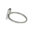 .25ct Emerald Diamond Ring 14KT White Gold