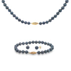 Akoya Pearl Jewelry sets 14KT Yellow Gold