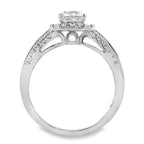 1.53ct Lab Grown Diamond Eng Only 10KT White Gold