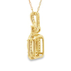 .06ct Opal Diamond Fashion Pendants 10KT Yellow Gold