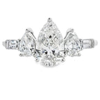 1.50ct Lab Grown Diamond 3 Stone Ring 14KT White Gold