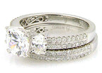 1.05ct Engagement Ring Set 18KT White Gold