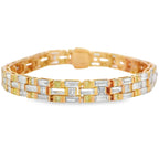 Lab Grown Diamond Tennis Bracelet 14KT Yellow Gold