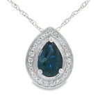 .54ct Sapphire Diamond Fashion Pendants 10KT White Gold