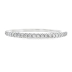 Genuine .13ct Diamond Wedding Band Ring 10KT White Gold