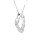 Genuine .02ct Diamond Fashion Pendants Sterling Silver