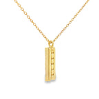Sapphire Diamond Fashion Pendants 14KT Yellow Gold
