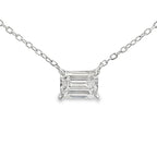 1.00ct Lab Grown Diamond Pendant Sterling Silver