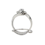 .70ct Diamond Engagement Ring Set 14KT White Gold