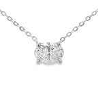 1.00ct Lab Grown Diamond Pendant Sterling Silver