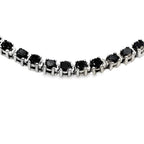 2.27ct Black Diamond Tennis Bracelet Sterling Silver