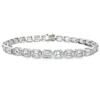 Lab Grown Diamond Tennis Bracelet 14KT White Gold