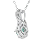 .58ct Emerald Zircon Fashion Pendants Sterling Silver