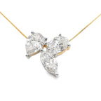 Lab Grown Diamond Fashion Pendants 14KT Yellow Gold