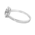 .42ct Quartz Diamond Ring 10KT White Gold