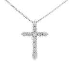 .15ct Diamond Cross Religious Pendant 14KT Yellow Gold