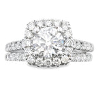 Lab Grown Diamond Engagement Ring Set 10KT White Gold