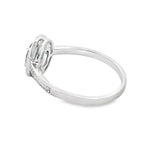 .49ct Emerald Diamond Ring 10KT White Gold