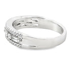 .50ct Diamond Fashion band rings 14KT White Gold