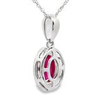 .70ct Ruby Diamond Fashion Pendants 10KT White Gold
