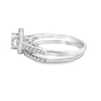Cubic Zirconia CZ SS Bridal Sterling Silver