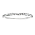 Genuine .13ct Diamond Wedding Band Ring 10KT White Gold