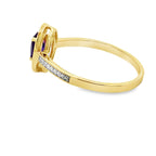.48ct Amethyst Diamond Ring 10KT Yellow Gold