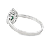 .42ct Emerald Diamond Ring 10KT White Gold