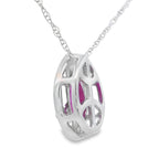 .51ct Ruby Diamond Fashion Pendants 10KT White Gold